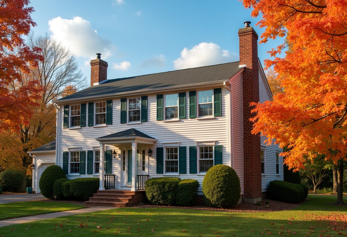 Two-storey home with a restored brick chimney — Capitol Heights